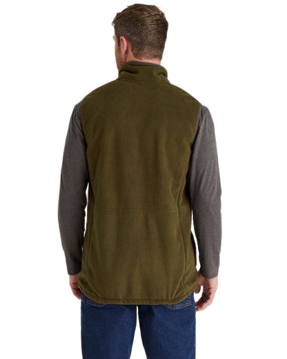 Moody Teak Coloured Ridgeline Mens Kodiak Gilet on white background #colour_moody-teak