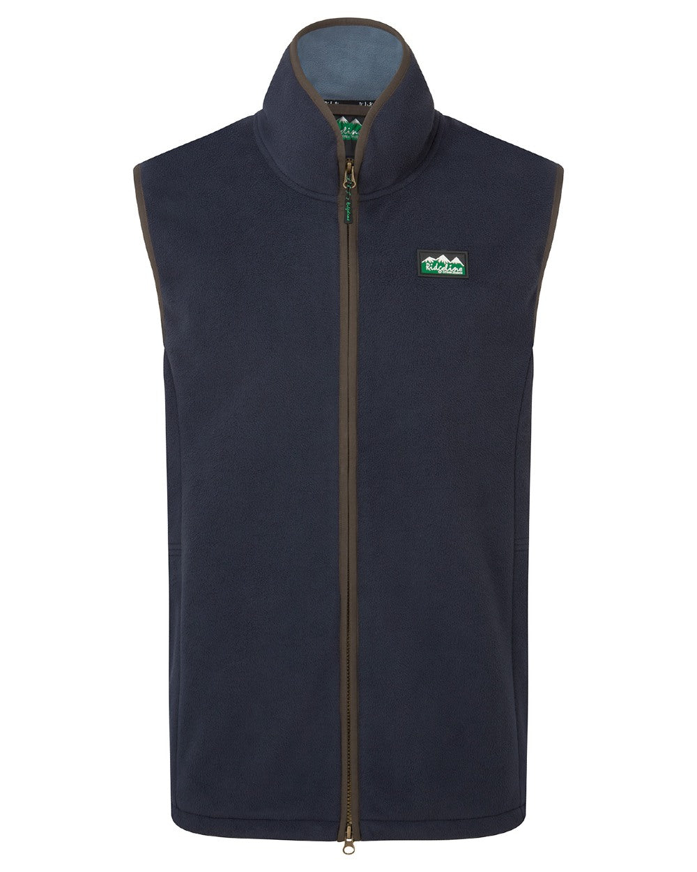 Navy Coloured Ridgeline Mens Kodiak Gilet on white background #colour_navy