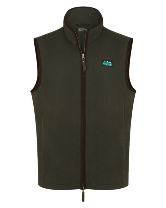 Deep Forest coloured Ridgeline Mens Monarch Gilet on white background #colour_deep-forest