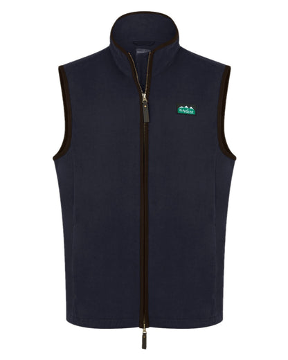 Navy coloured Ridgeline Mens Monarch Gilet on white background #colour_navy