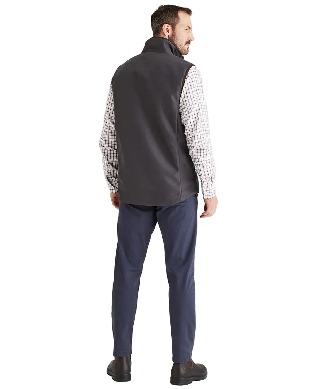 Shale Coloured Ridgeline Mens Monarch Gilet on white background #colour_shale