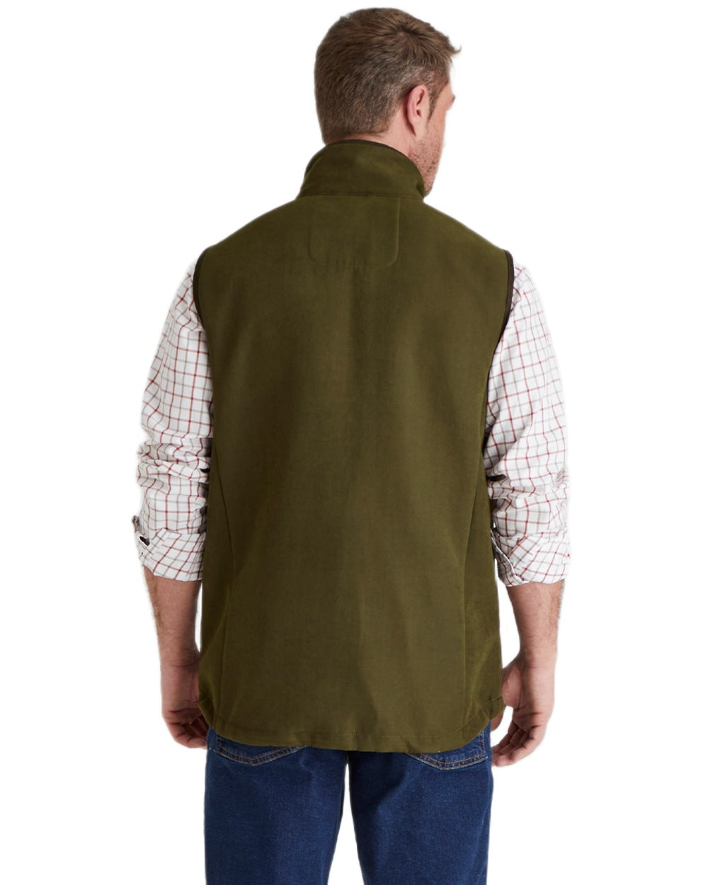 Teak coloured Ridgeline Mens Monarch Gilet on white background #colour_teak