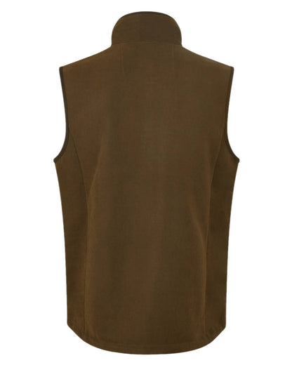 Teak coloured Ridgeline Mens Monarch Gilet on backwater background #colour_teak