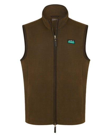Teak coloured Ridgeline Mens Monarch Gilet on white background #colour_teak