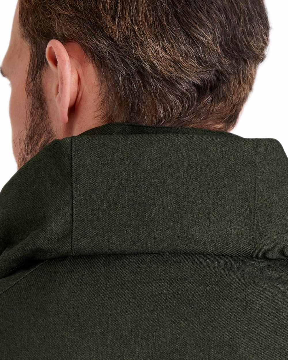 Deep Forest Marl coloured Ridgeline Mens Monsoon Light Jacket on white background #colour_deep-forest-marl