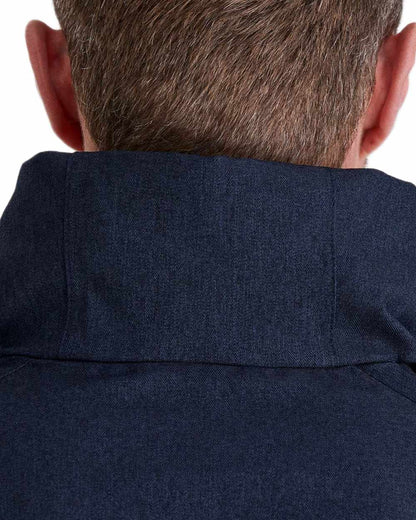 Navy Marl coloured Ridgeline Mens Monsoon Light Jacket on white background #colour_navy-marl