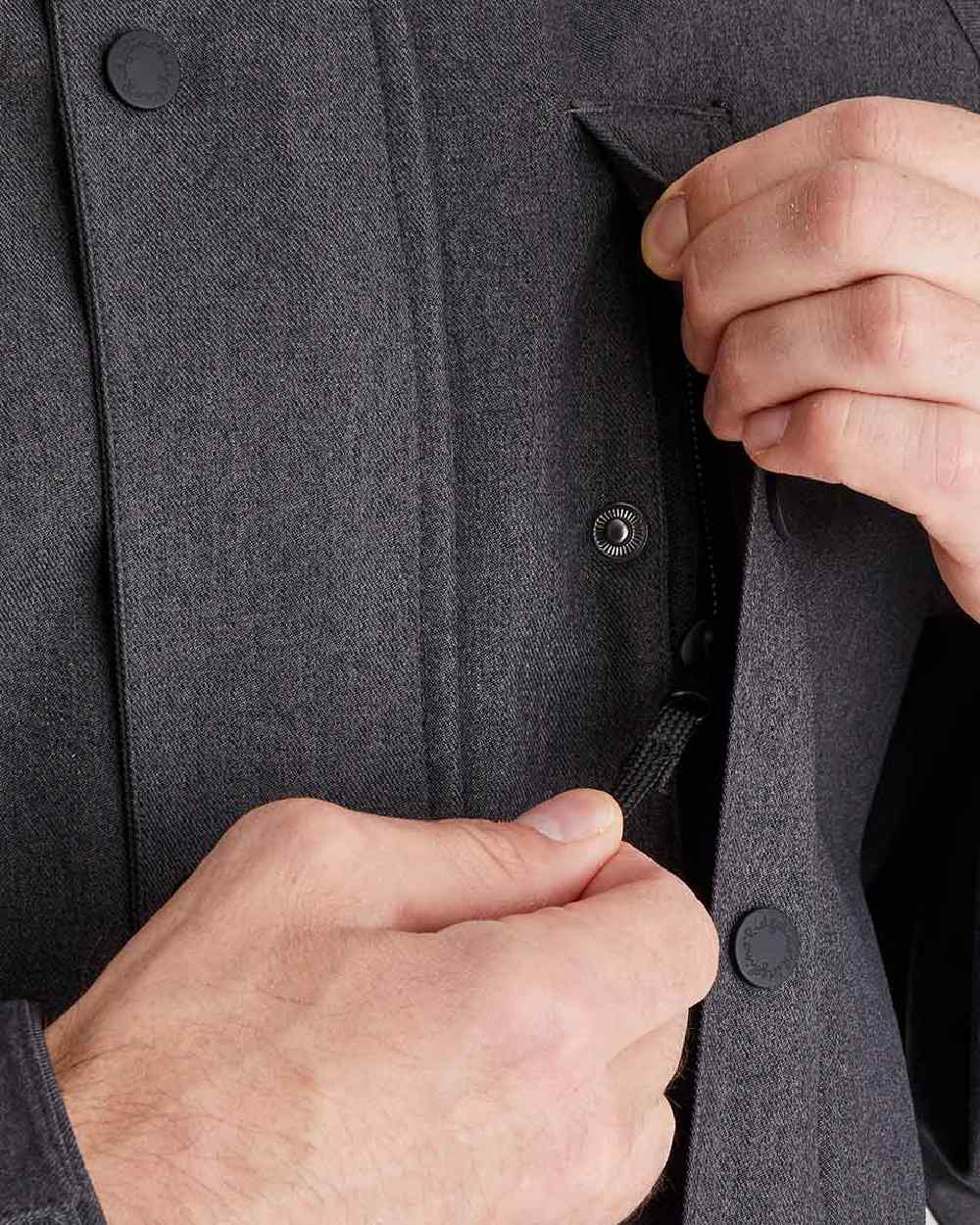 Shale Coloured Ridgeline Mens Monsoon Light Jacket on white background #colour_shale