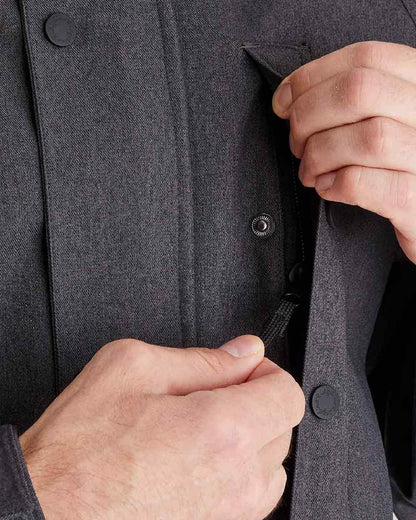 Shale Coloured Ridgeline Mens Monsoon Light Jacket on white background #colour_shale