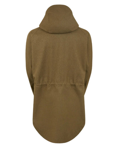 Teak coloured Ridgeline Mens Monsoon Light Smock on white background #colour_teak