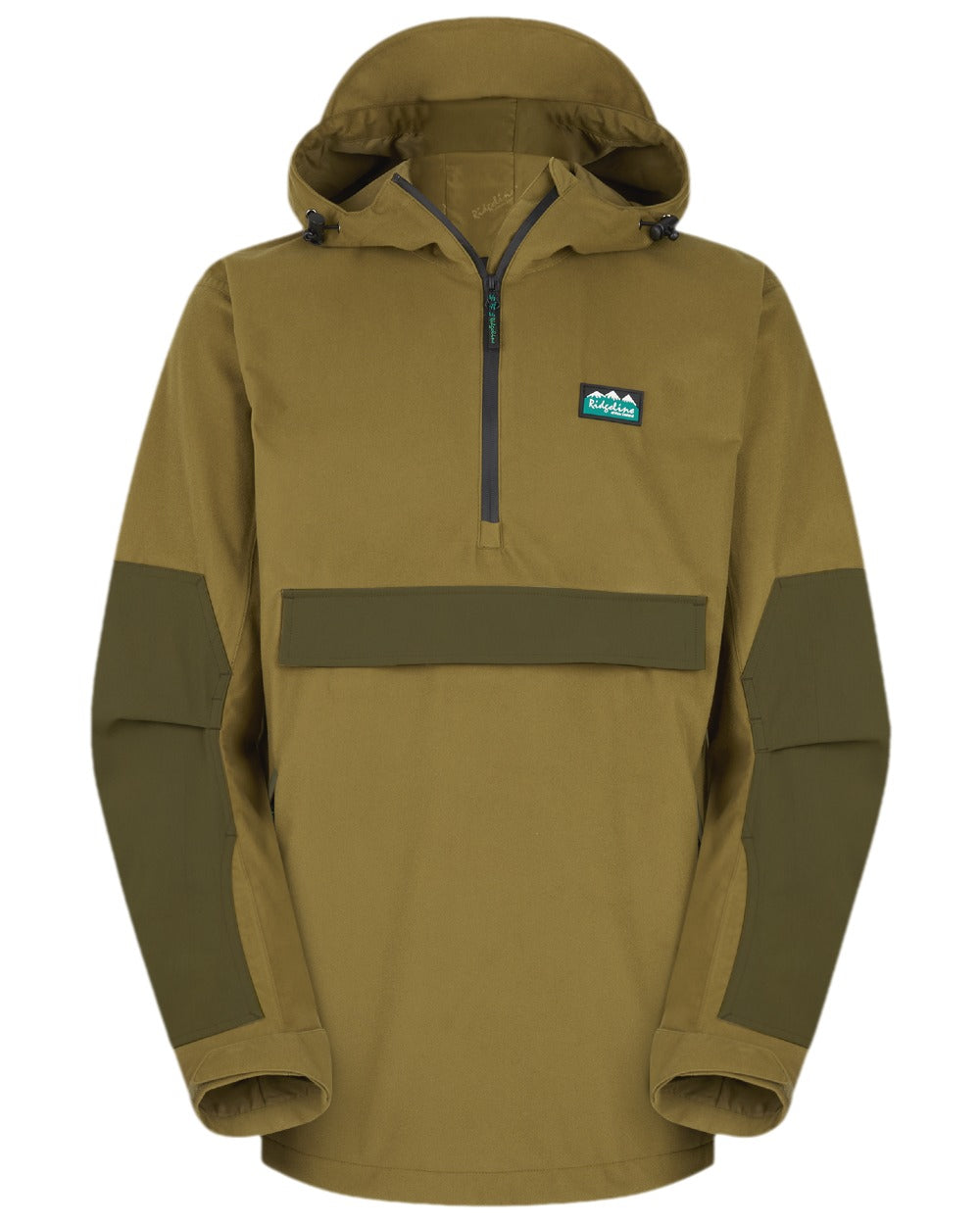 Teak Coloured Ridgeline Mens Pintail Ghillie Smock on white background #colour_teak