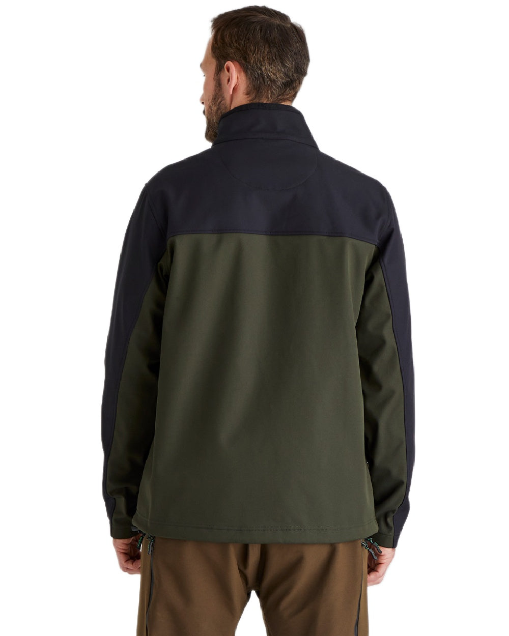 Deep Forest Coloured Ridgeline Mens Ranger Jacket on white background #colour_deep-forest