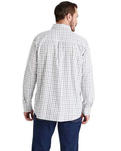 Deep Forest coloured Ridgeline Mens Sedgebrook Shirt on white background #colour_deep-forest