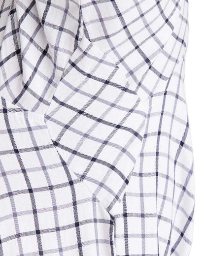 Navy coloured Ridgeline Mens Sedgebrook Shirt on white background #colour_navy