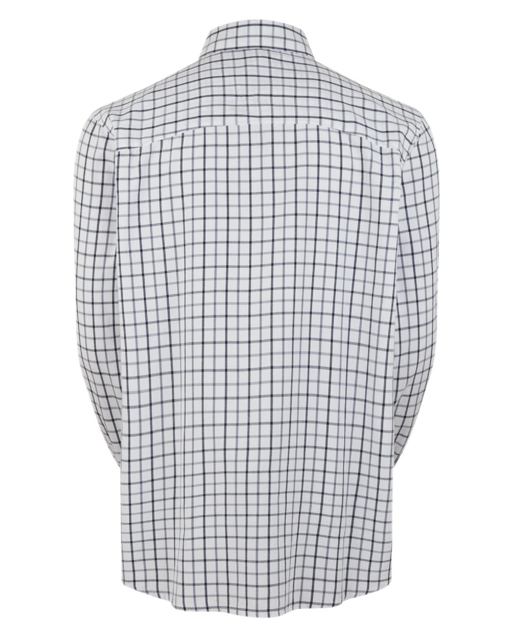 Navy coloured Ridgeline Mens Sedgebrook Shirt on white background #colour_navy