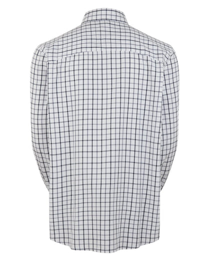 Navy coloured Ridgeline Mens Sedgebrook Shirt on white background #colour_navy