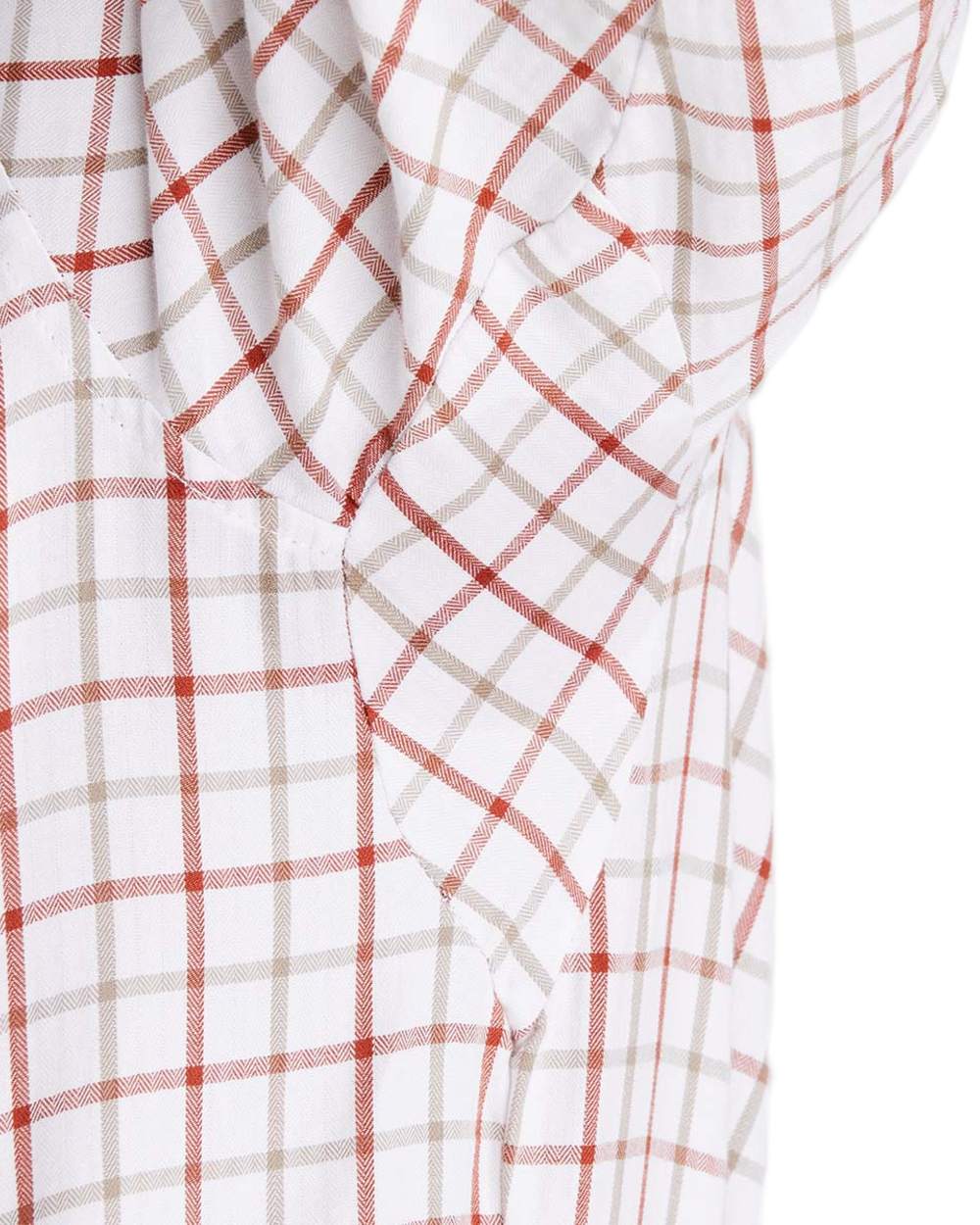 Russet coloured Ridgeline Mens Sedgebrook Shirt on white background #colour_russet