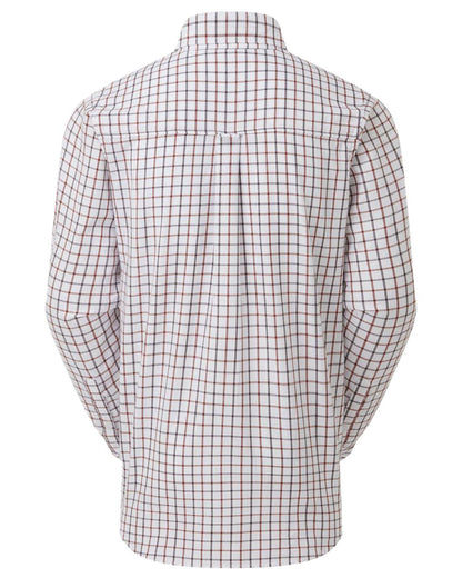 Shale Deep Russet Coloured Ridgeline Mens Sedgebrook Shirt on white background #colour_shale-deep-russet