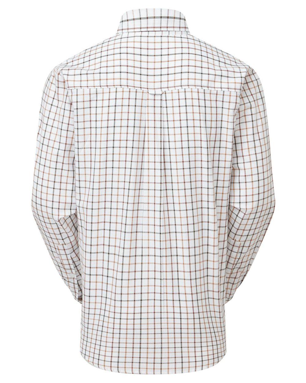 Sienna Coloured Ridgeline Mens Sedgebrook Shirt on white background #colour_sienna