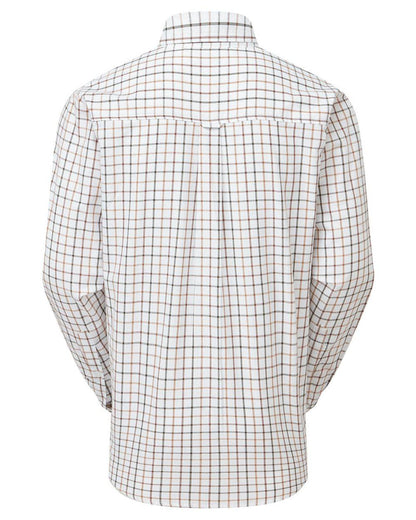 Sienna Coloured Ridgeline Mens Sedgebrook Shirt on white background #colour_sienna