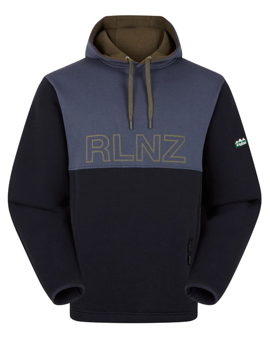 Navy coloured Ridgeline Mens South Island Hoodie on white background #colour_navy