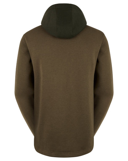 Olive coloured Ridgeline Mens South Island Hoodie on white background #colour_olive