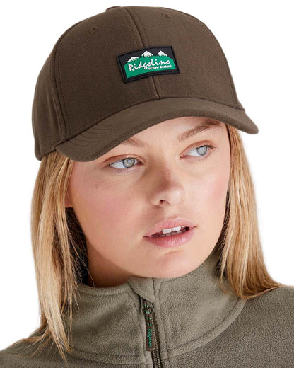 Bark Coloured Ridgeline Monsoon Classic Cap on white background #colour_bark
