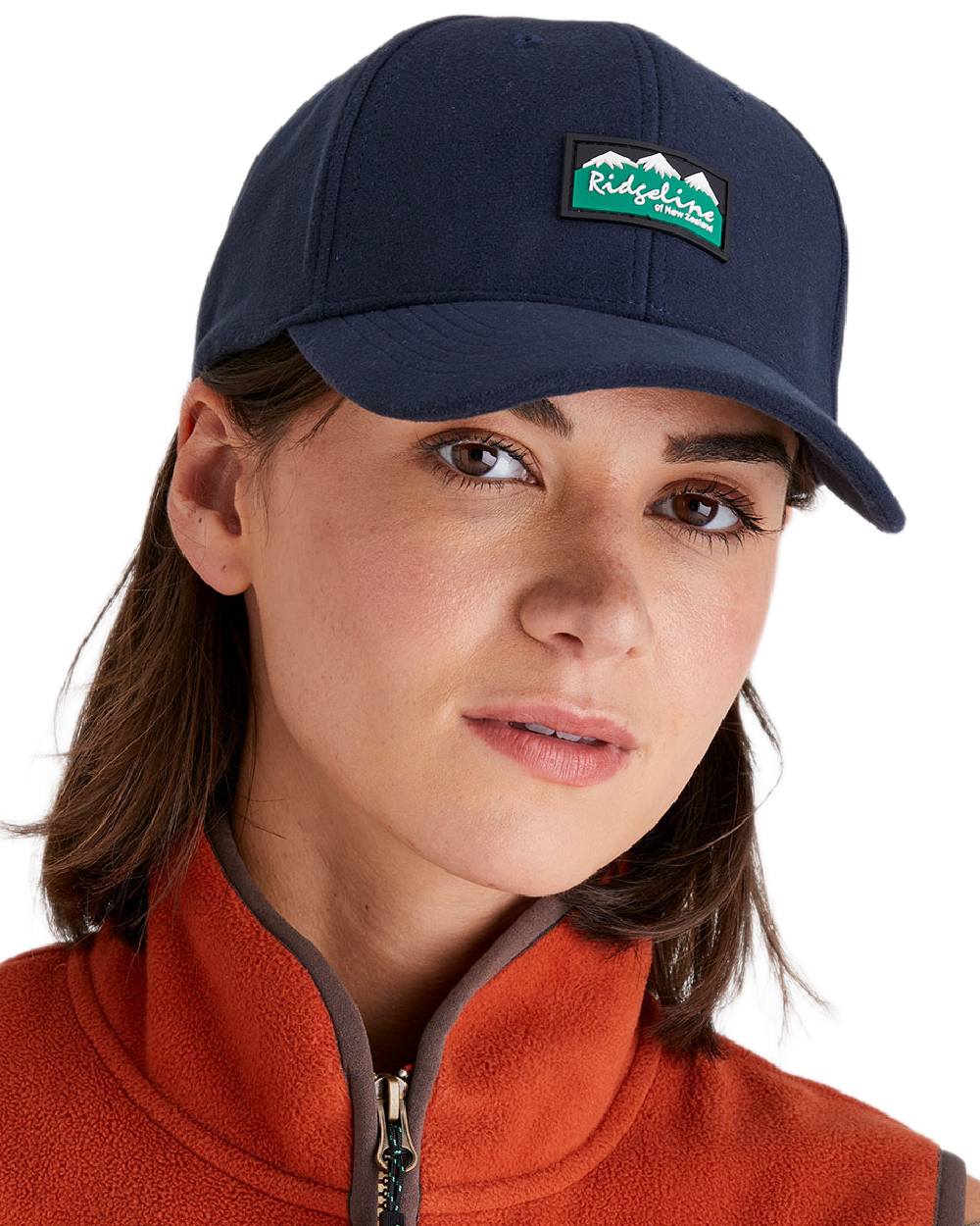 Navy Coloured Ridgeline Monsoon Classic Cap on white background #colour_navy