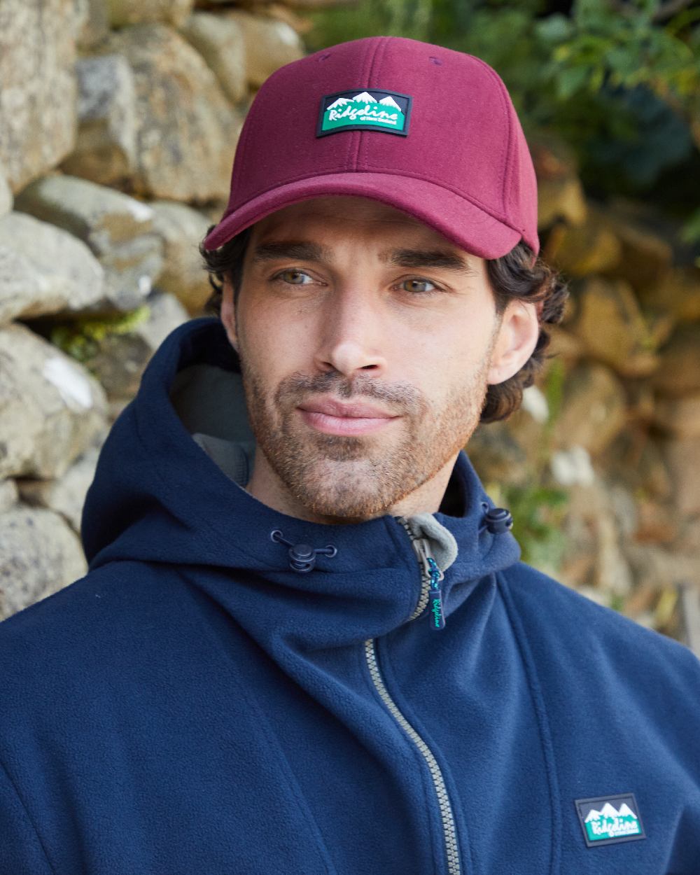Winter Berry Coloured Ridgeline Monsoon Classic Cap on outdoor background #colour_winter-berry