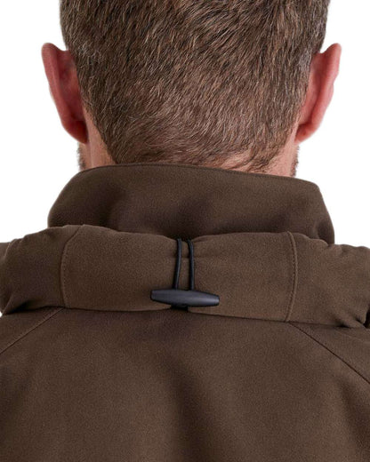 Bark Coloured Ridgeline Monsoon Classic Jacket On A White Background #colour_bark