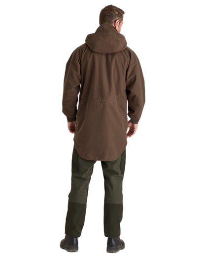 Bark Coloured Ridgeline Monsoon Classic Jacket On A White Background #colour_bark