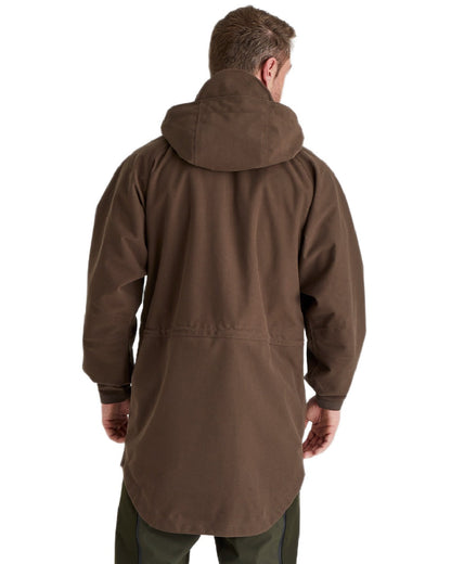 Bark Coloured Ridgeline Monsoon Classic Jacket On A White Background #colour_bark