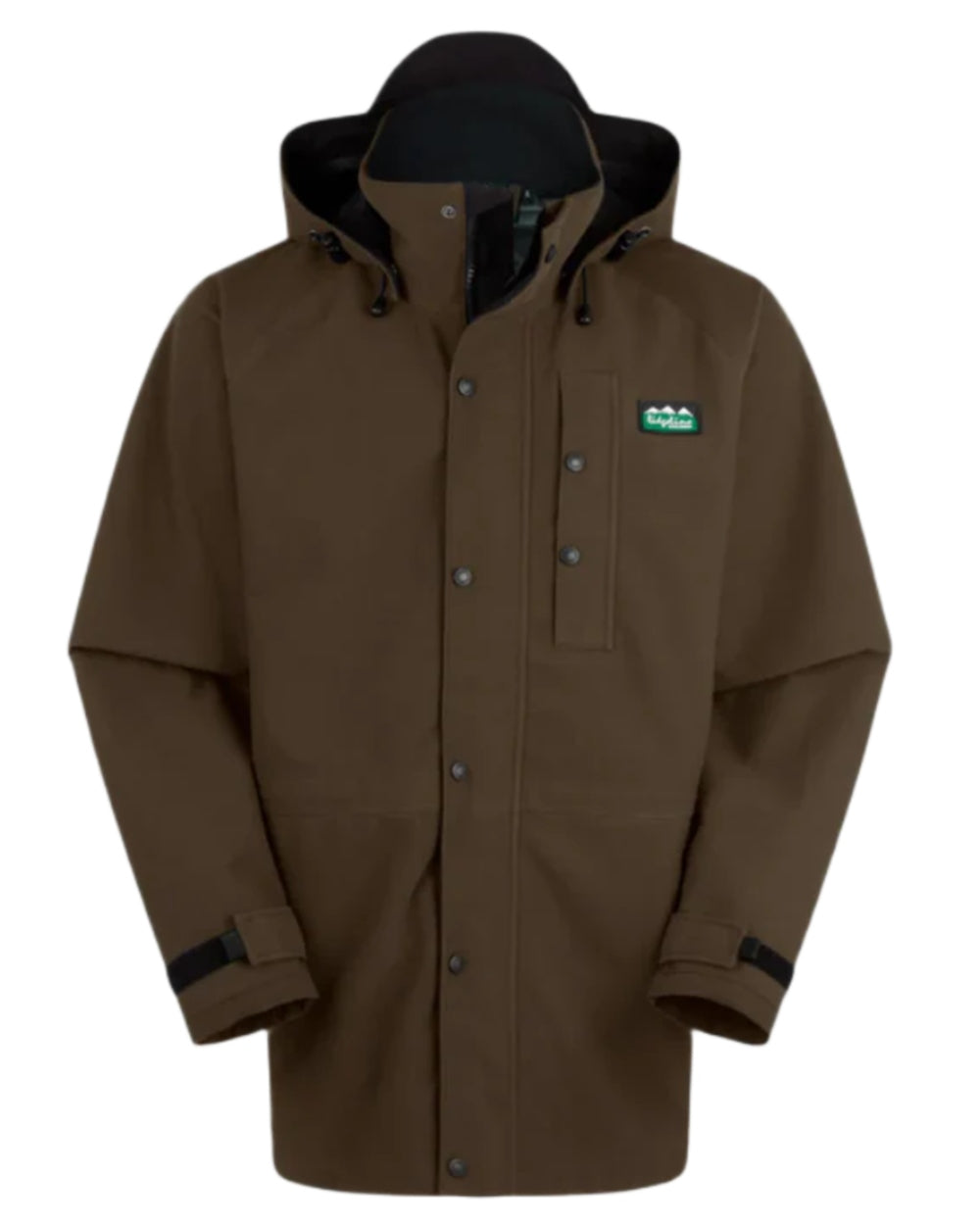 Bark Coloured Ridgeline Monsoon Classic Jacket On A White Background #colour_bark