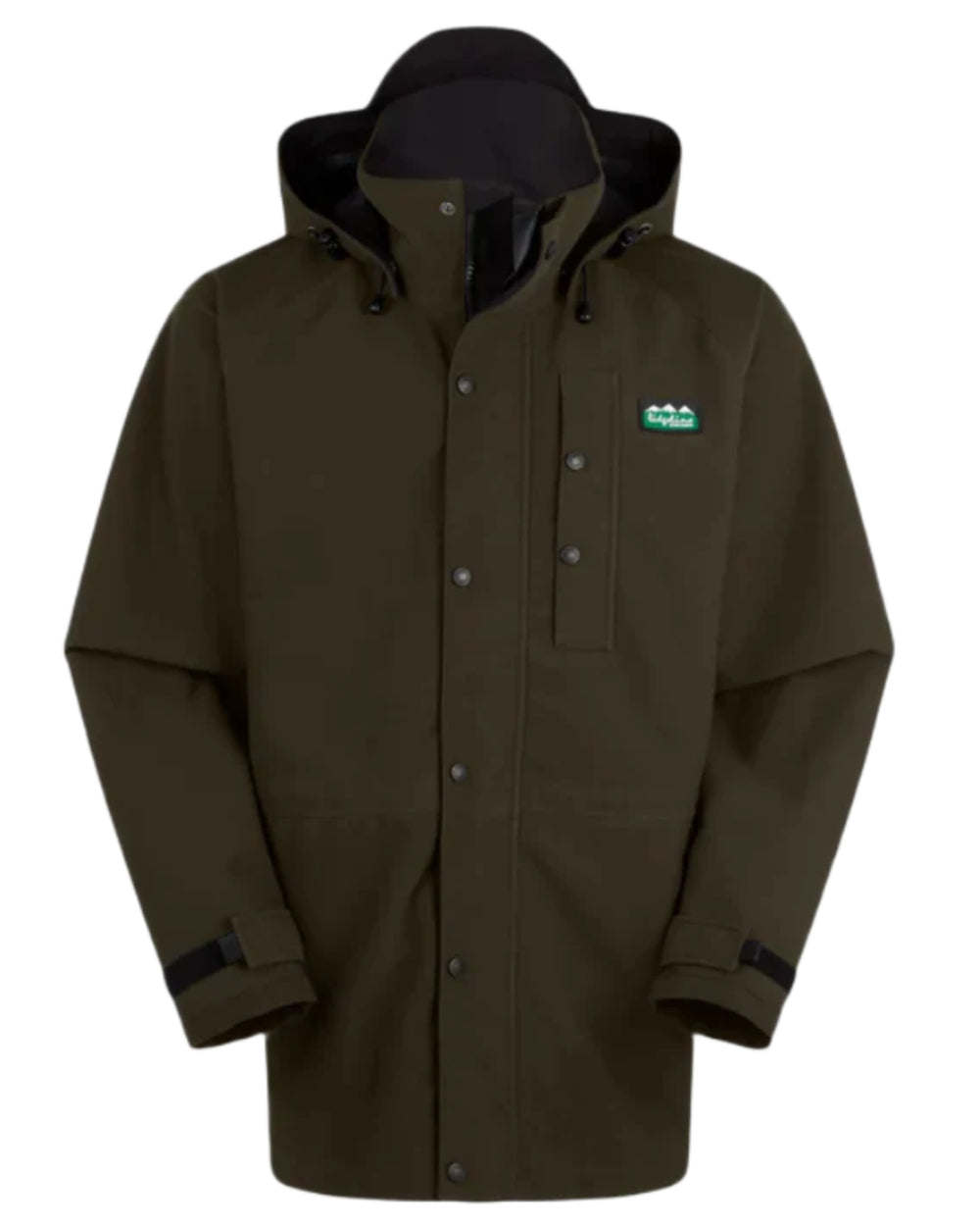 Deep Forest Coloured Ridgeline Monsoon Classic Jacket On A White Background #colour_deep-forest
