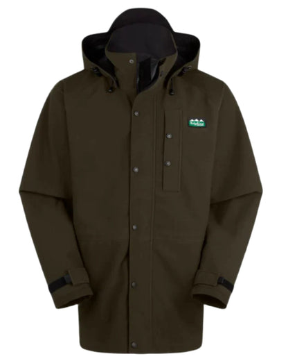 Deep Forest Coloured Ridgeline Monsoon Classic Jacket On A White Background #colour_deep-forest