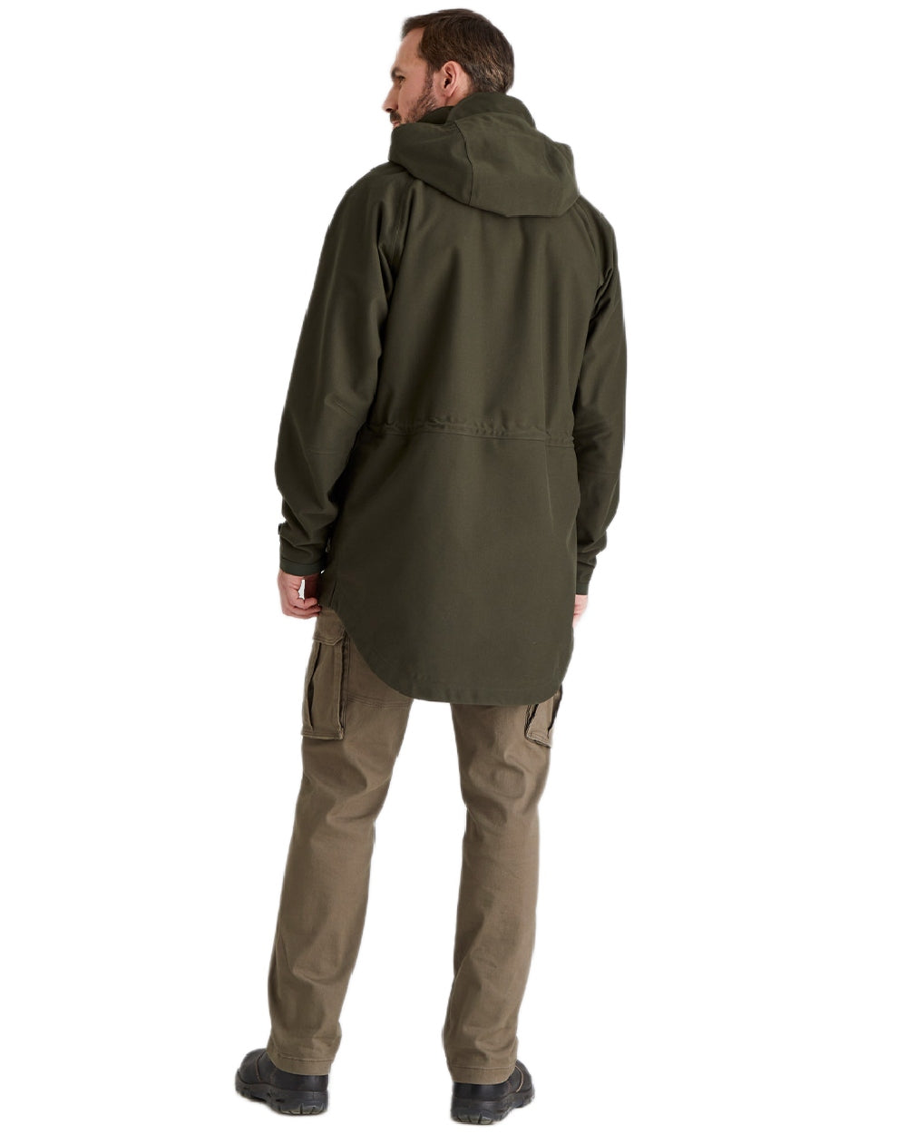 Deep Forest Coloured Ridgeline Monsoon Classic Jacket On A White Background #colour_deep-forest