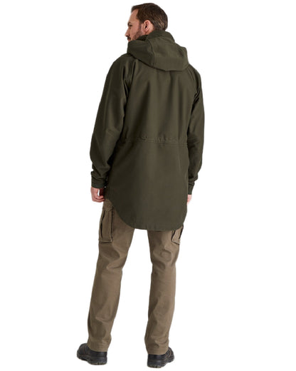 Deep Forest Coloured Ridgeline Monsoon Classic Jacket On A White Background #colour_deep-forest