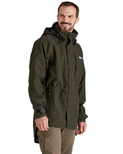 Deep Forest Coloured Ridgeline Monsoon Classic Jacket On A White Background #colour_deep-forest