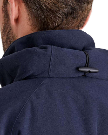 Navy Coloured Ridgeline Monsoon Classic Jacket On A White Background #colour_navy
