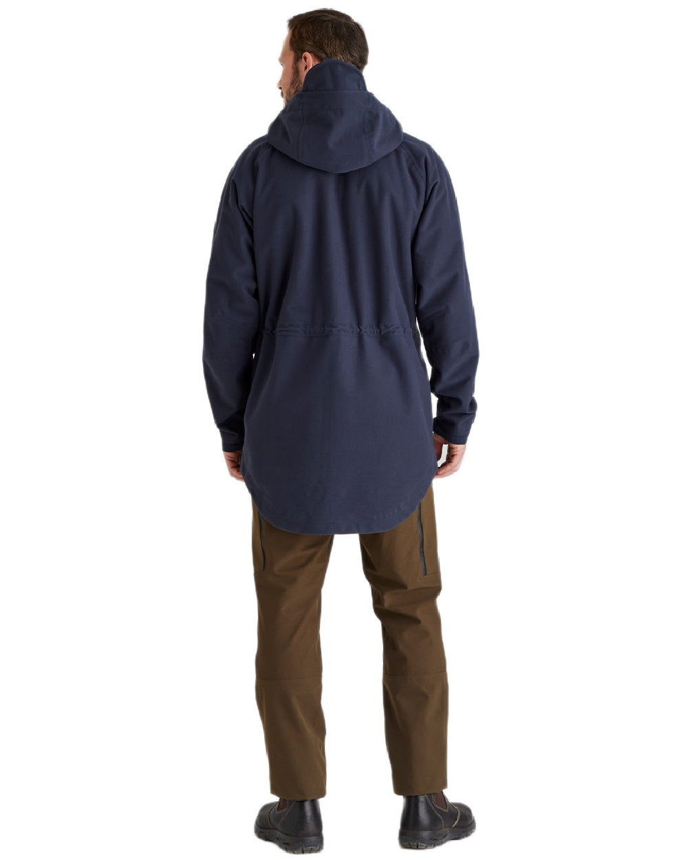 Navy Coloured Ridgeline Monsoon Classic Jacket On A White Background #colour_navy