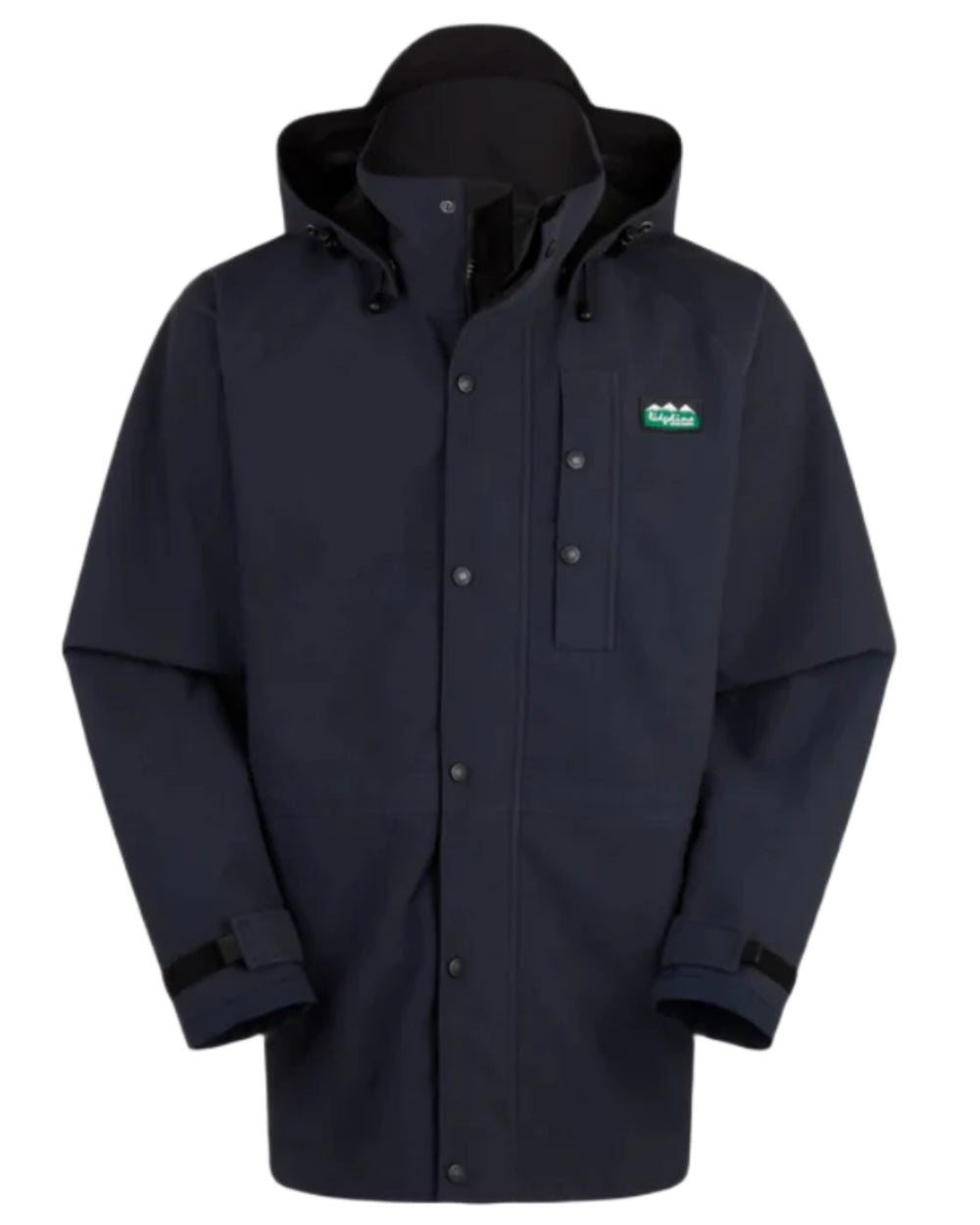 Navy Coloured Ridgeline Monsoon Classic Jacket On A White Background #colour_navy