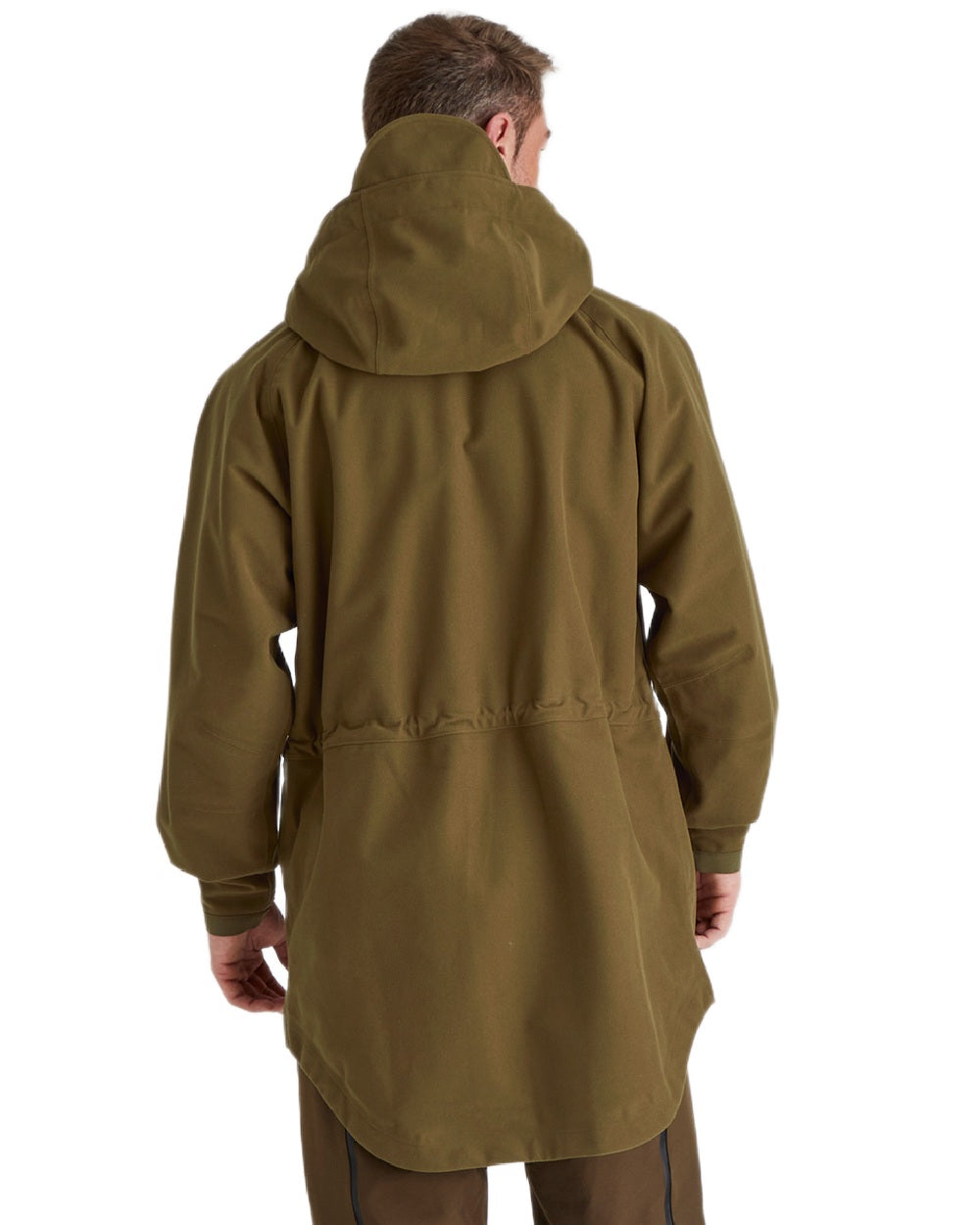 Teak coloured Monsoon Classic Waterproof Jacket on white background #colour_teak