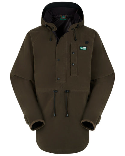 Deep Forest Coloured Ridgeline Monsoon Classic Waterproof Smock on white background #colour_deep-forest