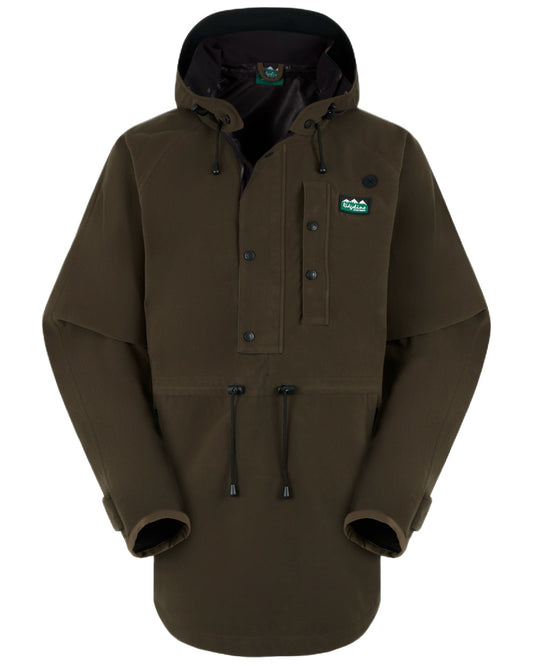 Deep Forest Coloured Ridgeline Monsoon Classic Waterproof Smock on white background #colour_deep-forest