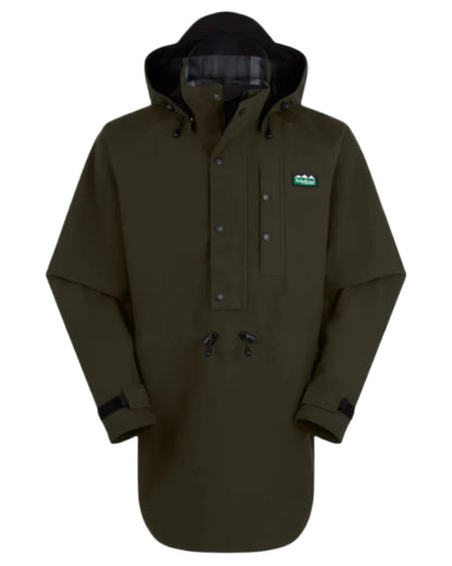 Deep Forest Coloured Ridgeline Monsoon Classic Waterproof Smock on white background #colour_deep-forest