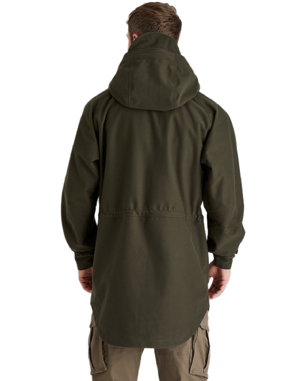 Deep Forest Coloured Ridgeline Monsoon Classic Waterproof Smock on white background #colour_deep-forest