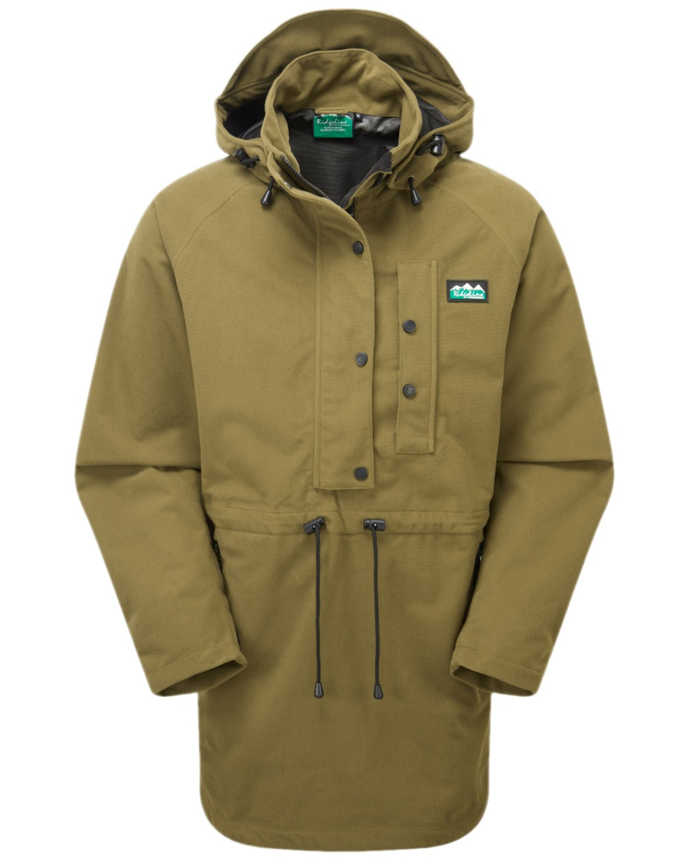 Teak Coloured Ridgeline Monsoon Classic Waterproof Smock on white background #colour_teak