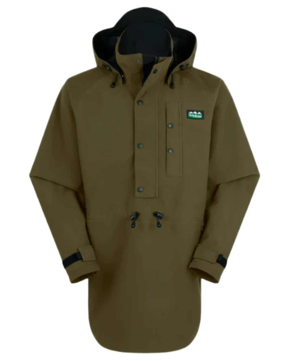 Teak Coloured Ridgeline Monsoon Classic Waterproof Smock on white background #colour_teak