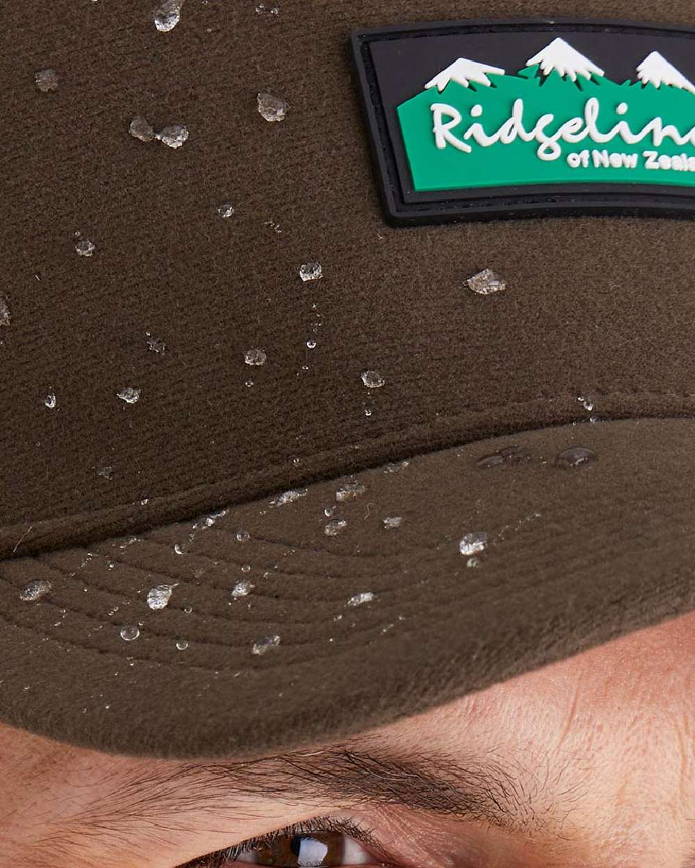 Bark Coloured Ridgeline Monsoon Trucker Cap on white background  #colour_bark