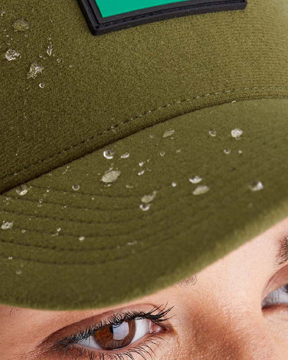 Teak Coloured Ridgeline Monsoon Trucker Cap on white background  #colour_teak
