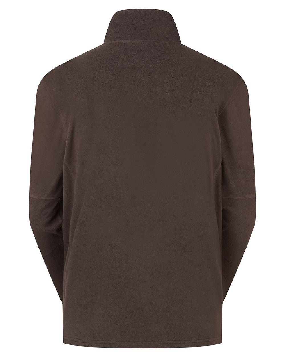 Deep Bark coloured Ridgeline Narvik Fleece on white background #colour_deep-bark